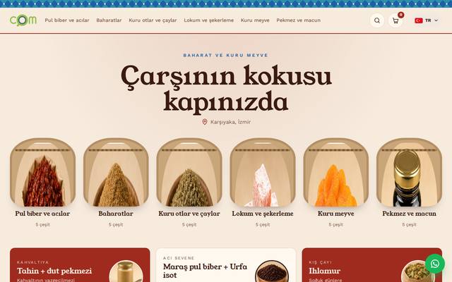 COM Baharat demo mağazası