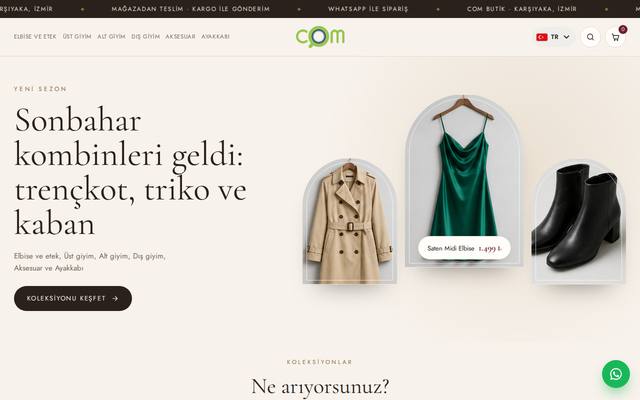 COM Butik demo mağazası
