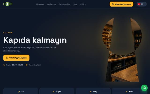 COM Çilingir demo mağazası