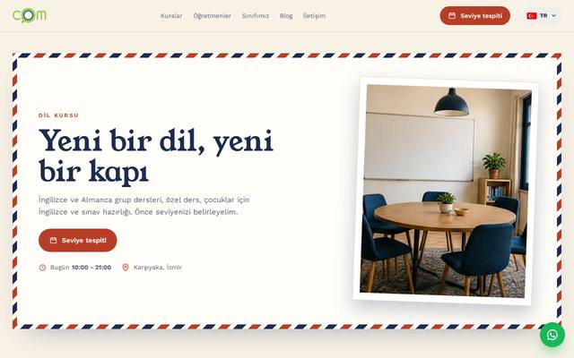 COM Dil kursu demo mağazası