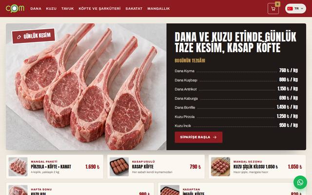 COM Kasap demo mağazası