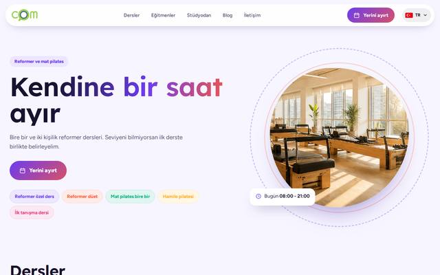 COM Pilates demo mağazası