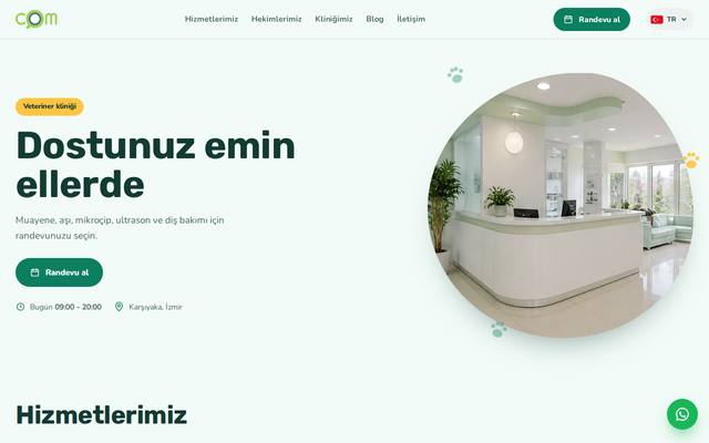 COM Veteriner demo mağazası