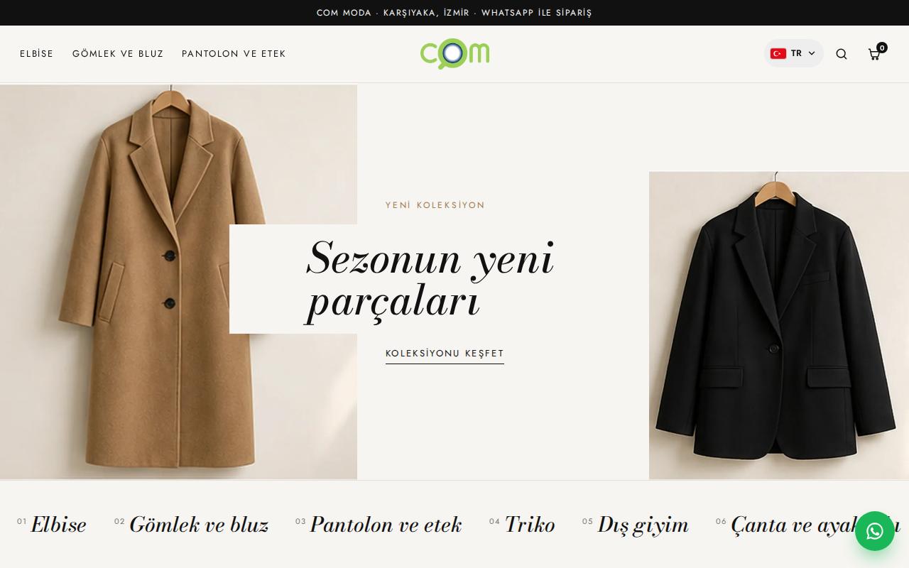 COM Moda demo mağazası